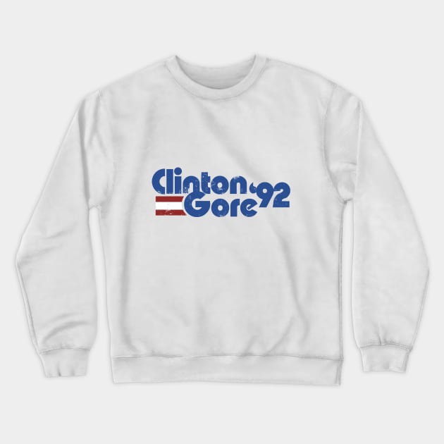 Clinton Gore 1992 Crewneck Sweatshirt by bubbsnugg